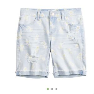 Girls SO Cuffed Bermuda Jean Shorts